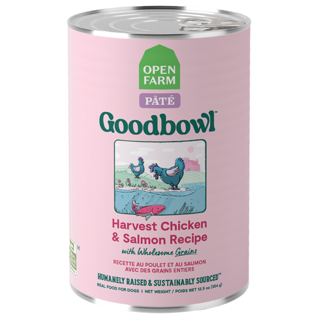 Open Farm Goodbowl™ Harvest Chicken & Salmon Pâté for Dogs 12.5-oz Can