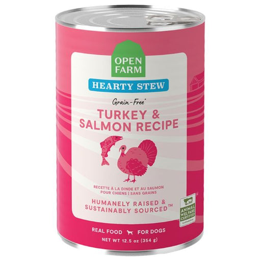 Open Farm Turkey & Salmon Hearty Stew Wet Dog Food 12.5-oz Can