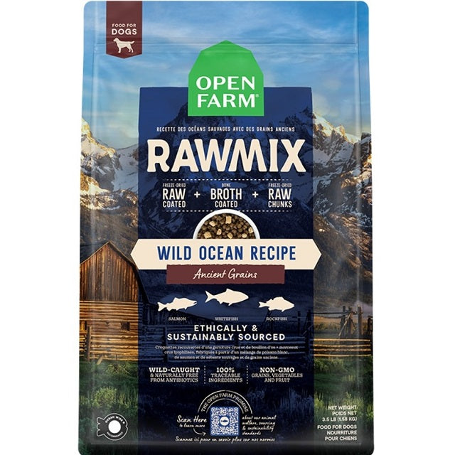 Open Farm Wild Ocean Ancient Grains RawMix Dog Food