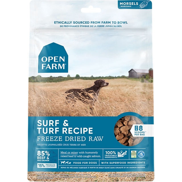 Open Farm Surf & Turf Freeze Dried Raw Morsels Dog Food
