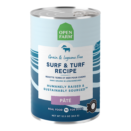 Open Farm Surf & Turf Pate for Dogs, Case of 12, 12.5 oz Cans