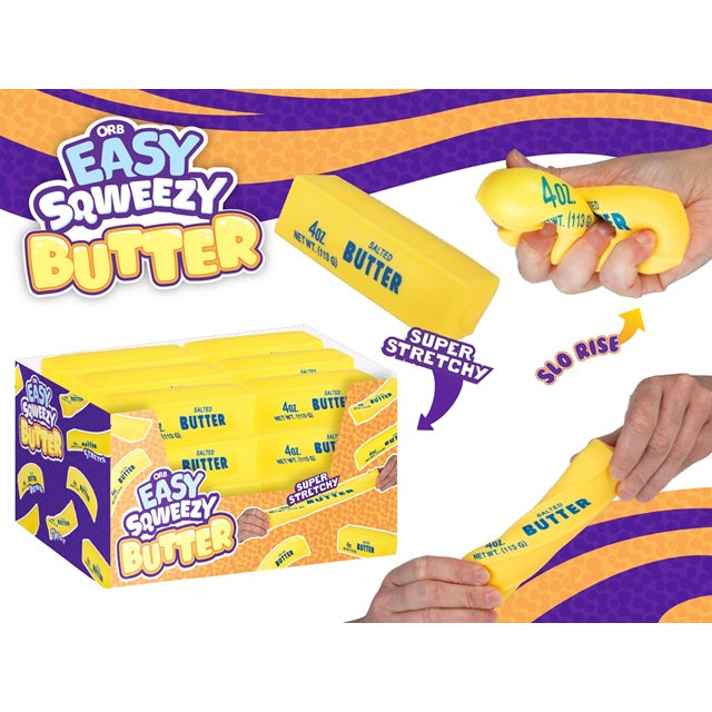 Easy Squeeezy Slow-Rise Butter Stick Sensory Toy