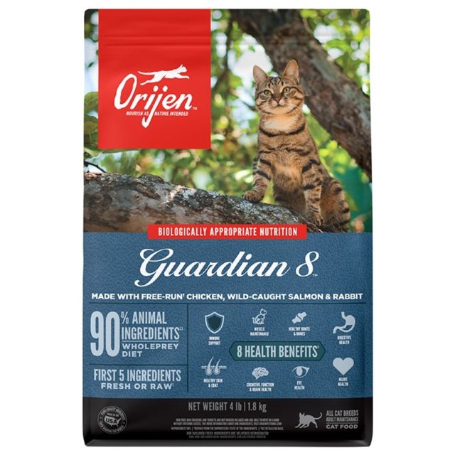 ORIJEN Guardian 8 Grain-Free Adult Dry Cat Food 4-lb