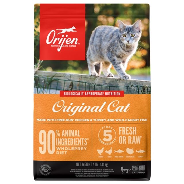 ORIJEN Original Grain-Free Dry Cat Food 4-lb