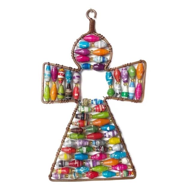 Angel Paper Bead Ornament