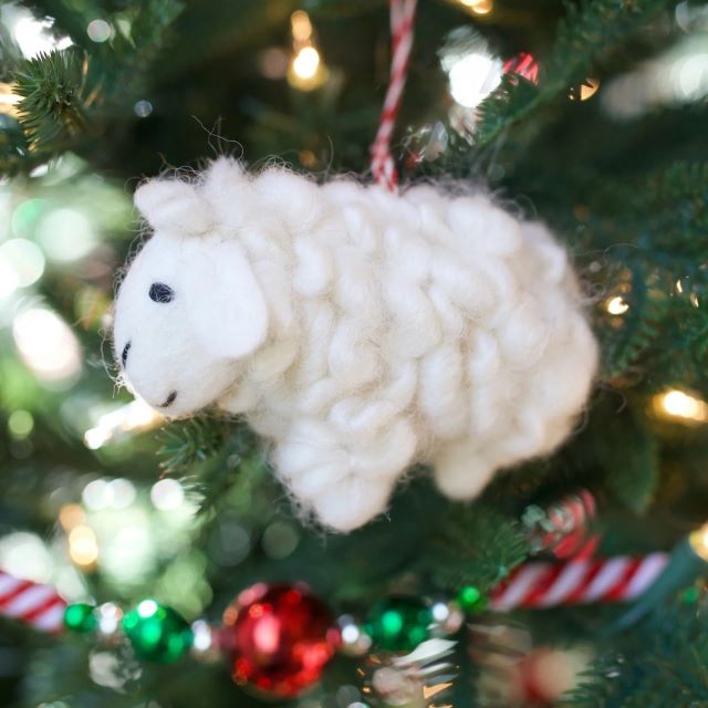 Sheep Felt Wool Ornament