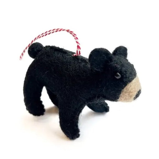 Black Bear Felt Wool Ornament