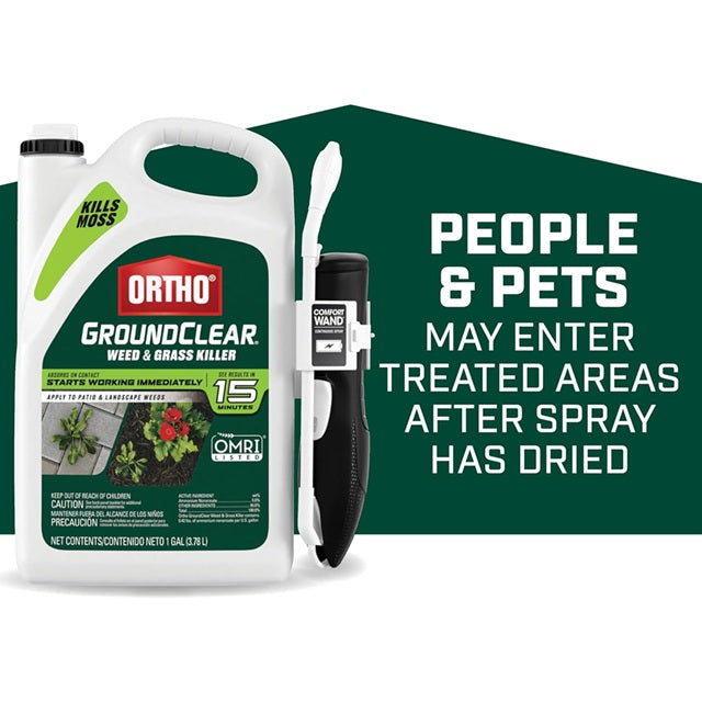 Ortho® GroundClear® Organic Weed & Grass Killer 1 gal. Ready-to-Use with Comfort Wand