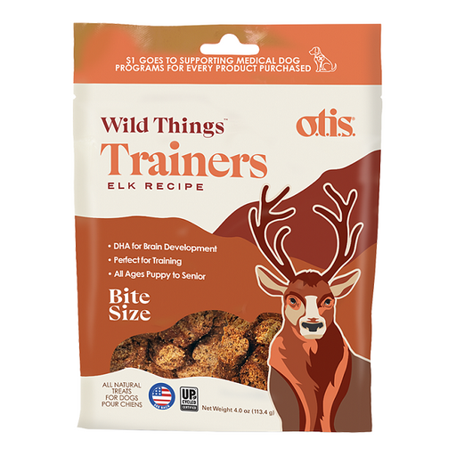 O.T.I.S Wild Things Trainers, Elk Treats for Dogs - 4 oz.