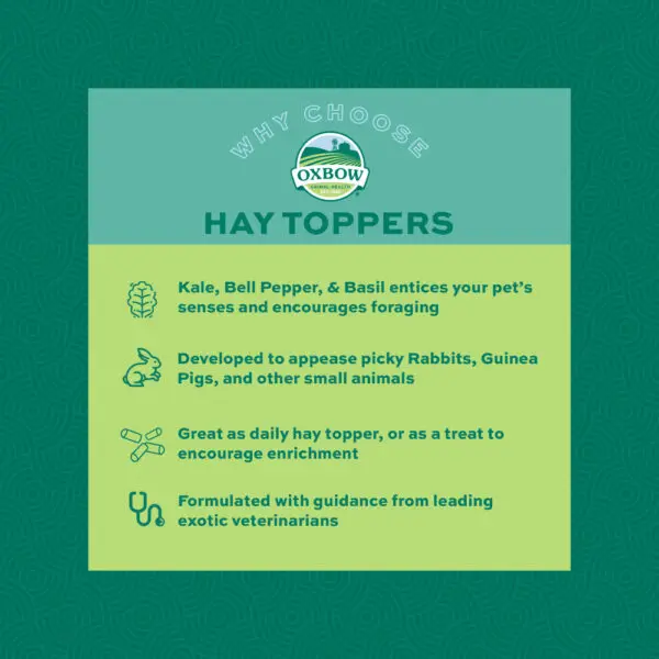 Oxbow Hay Topper Garden Blend 2oz