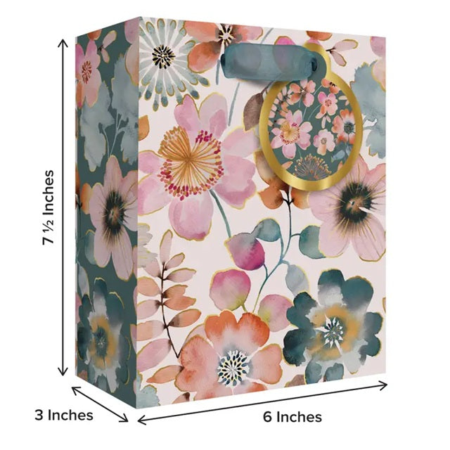Painterly Petals Small Gift Bag
