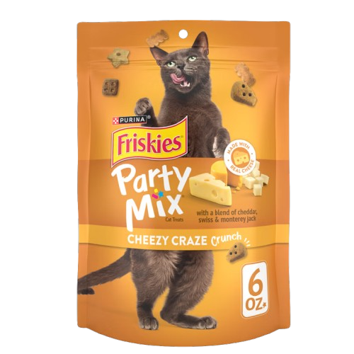 Friskies Party Mix Cheezy Craze Crunch Cat Treats, 2.1oz