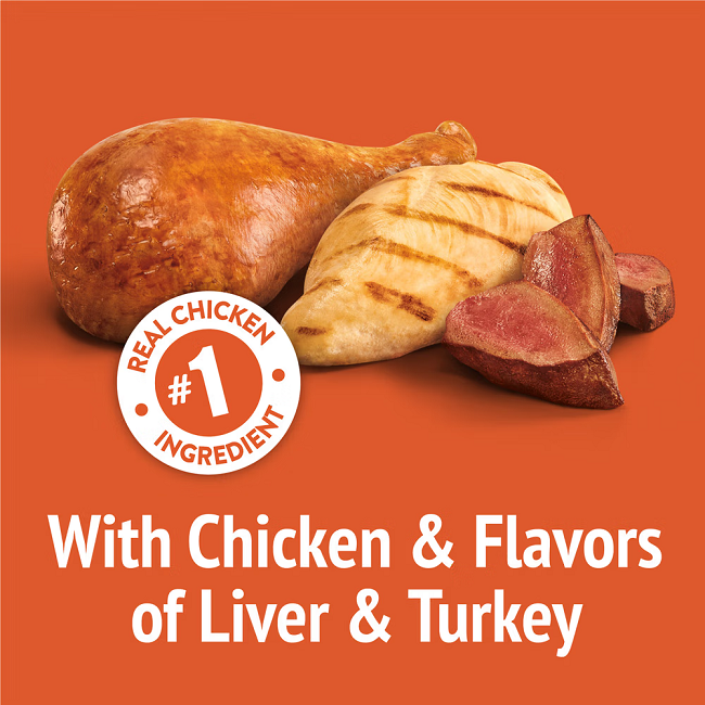 Friskies Party Mix Original Crunch With Chicken & Flavors of Liver & Turkey Cat Treats 2.1oz