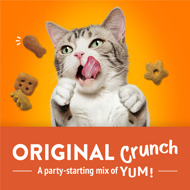 Friskies Party Mix Original Crunch With Chicken & Flavors of Liver & Turkey Cat Treats 2.1oz