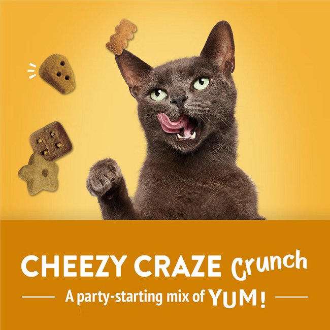 Friskies Party Mix Cheezy Craze Crunch Cat Treats, 2.1oz