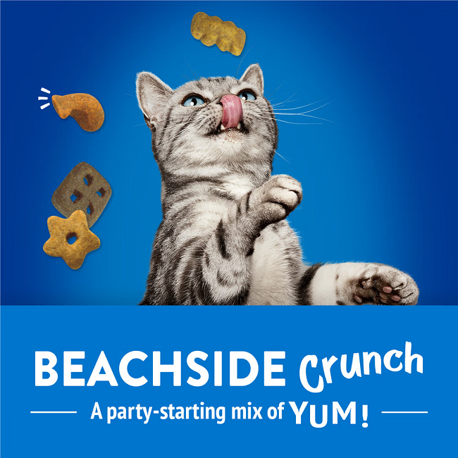 Friskies Party Mix Beachside Crunch Cat Treats, 2.1 oz