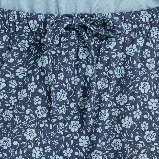 Life Is Good Women's Floral Paw Pattern Snuggle Up Sleep Pant