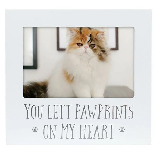 Pearhead Pawprints On My Heart Pet Memorial Photo Frame