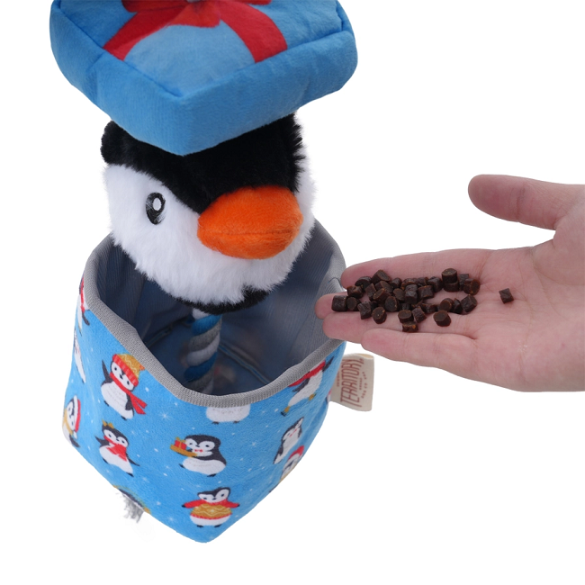 Territory Penguin Popper Treat-And-Tug Dog Toy