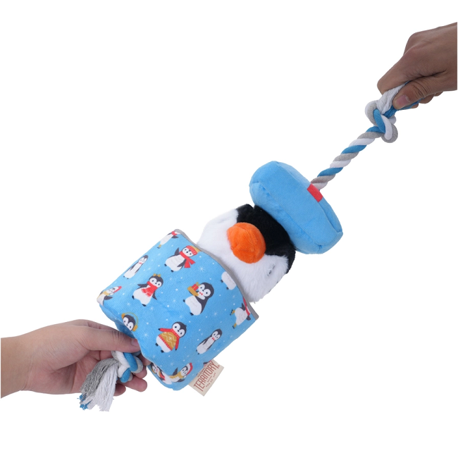 Territory Penguin Popper Treat-And-Tug Dog Toy