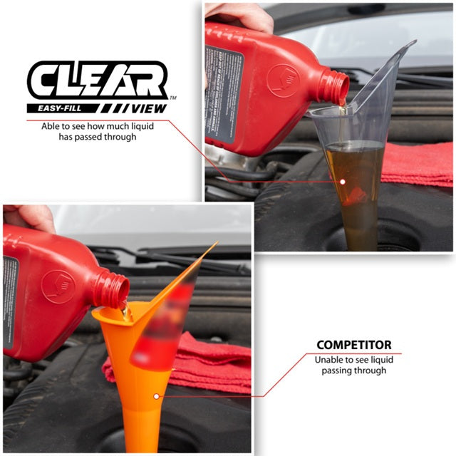 Clear View Long Reach Funnel 1/2 Pint