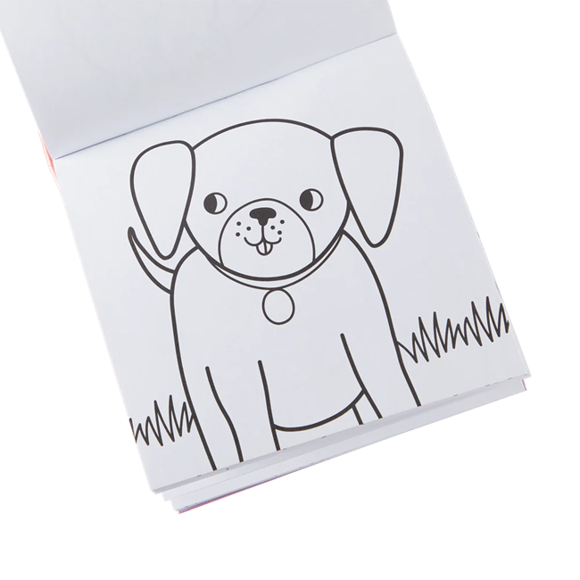 Carry Along! Coloring Book and Crayon Set - Pet Pals