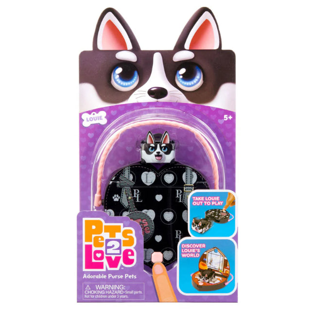 Pets 2 Love Pop-Out Pet Purse Playset, Assorted