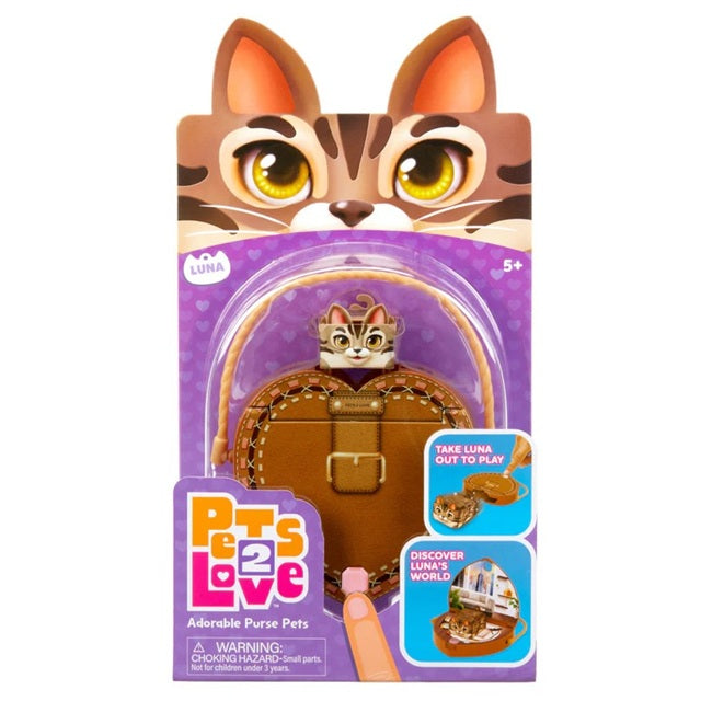 Pets 2 Love Pop-Out Pet Purse Playset, Assorted