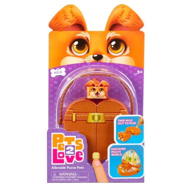 Pets 2 Love Pop-Out Pet Purse Playset, Assorted