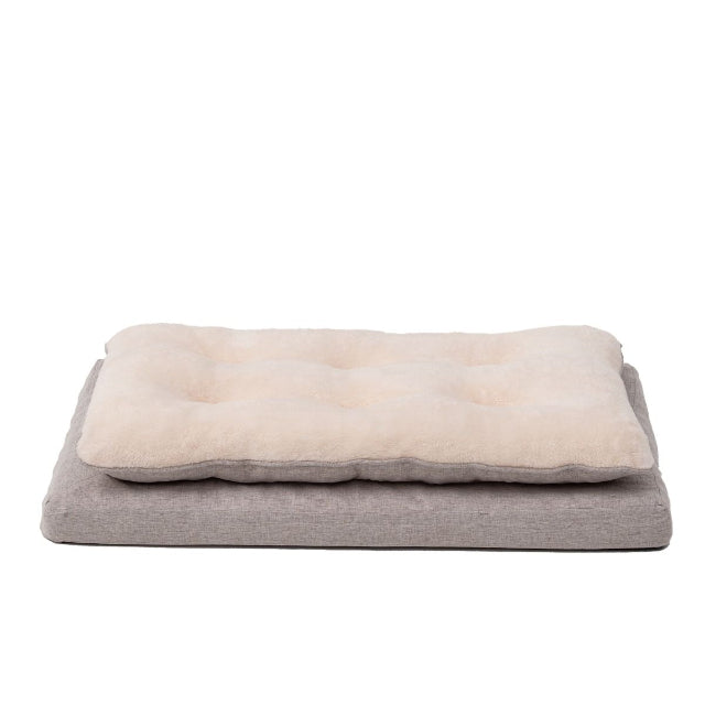 Orthopedic Pillow Top Bed, Khaki