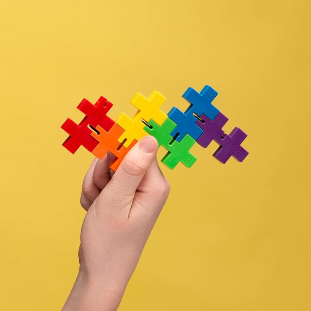 Plus Plus HEXEL Spectrum Fidget Sensory Puzzle Toy