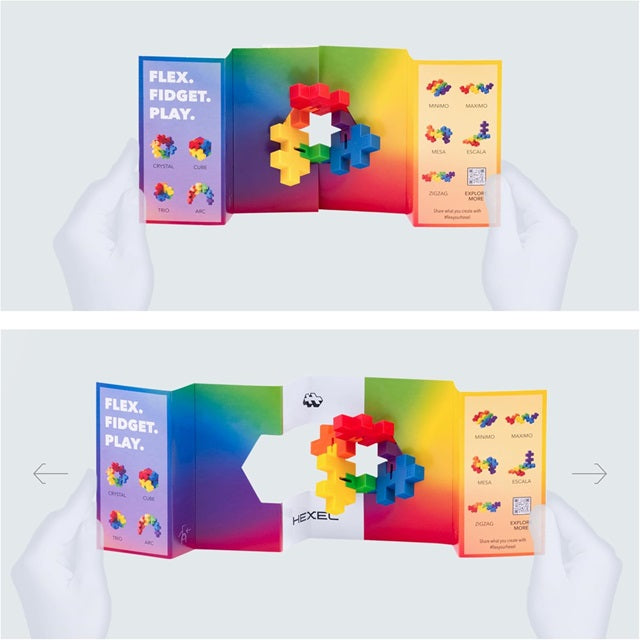 Plus Plus HEXEL Spectrum Fidget Sensory Puzzle Toy