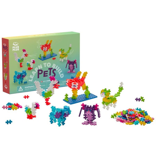Plus Plus Learn to Build Pets 275 Piece 3D Puzzle Set