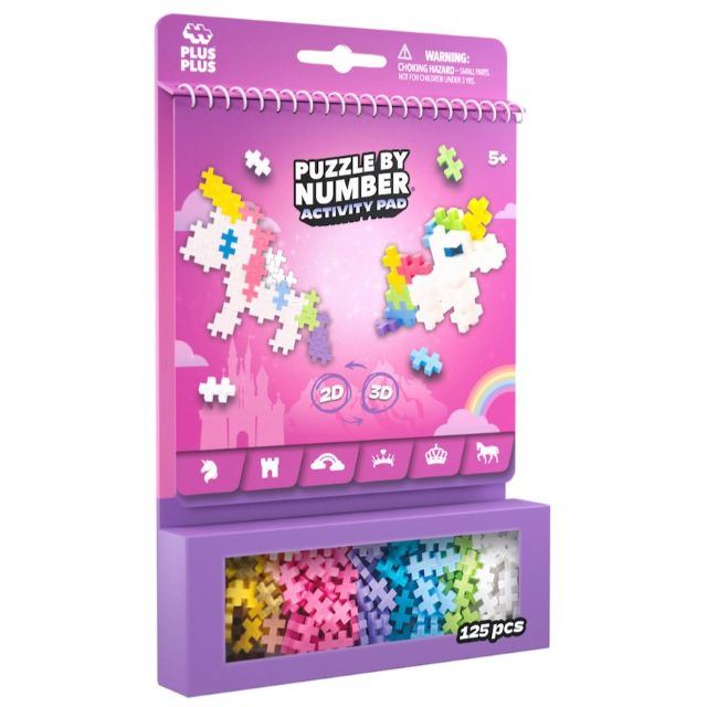 Plus Plus 125 Piece Puzzle By Number Activity Pad - Fairytale