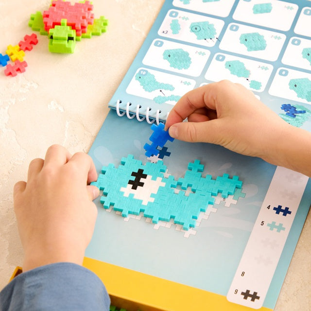 Plus Plus 125 Piece Puzzle By Number Activity Pad - Ocean