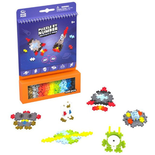 Plus Plus 125 Piece Puzzle By Number Activity Pad - Space