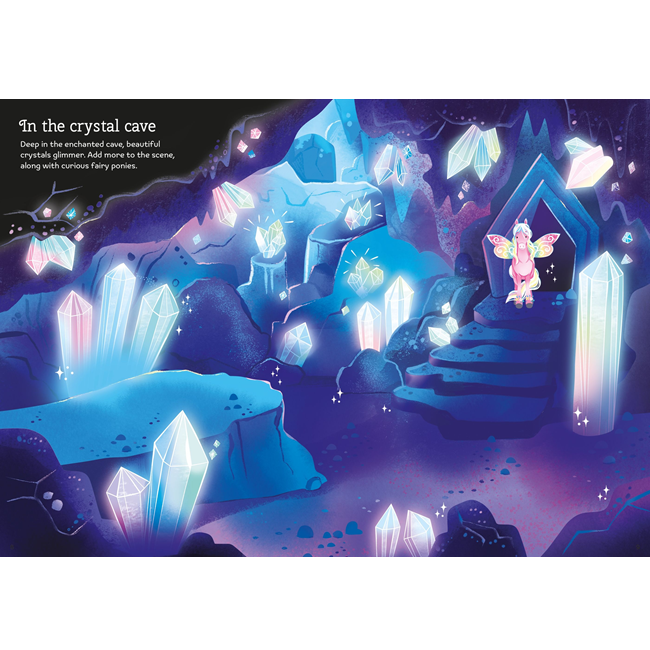 Little Sticker Sparkly Fairy Ponies Sticker Book, Usborne