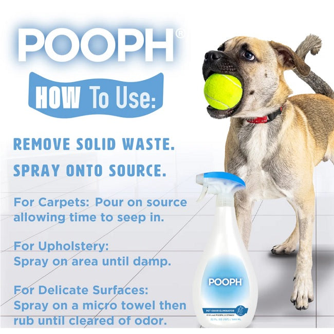 POOPH® Pet Odor Eliminator Spray, 20 oz Spray Bottle
