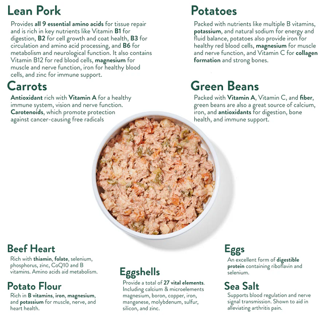 Portland Pet Food Hopkins' Pork N' Potato Homestyle Dog Meal 9oz