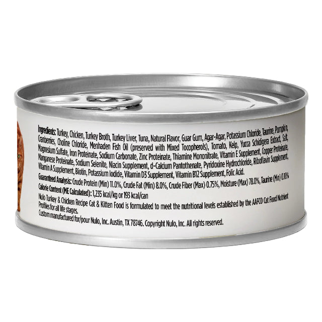 Nulo Paté Turkey & Chicken Recipe for Cats 5.5oz