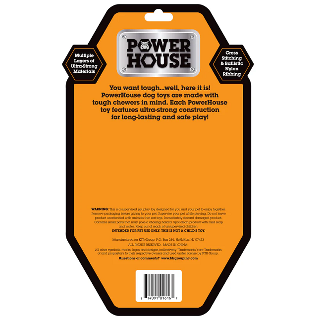 Power House Plush Dog Toy Assorted Large