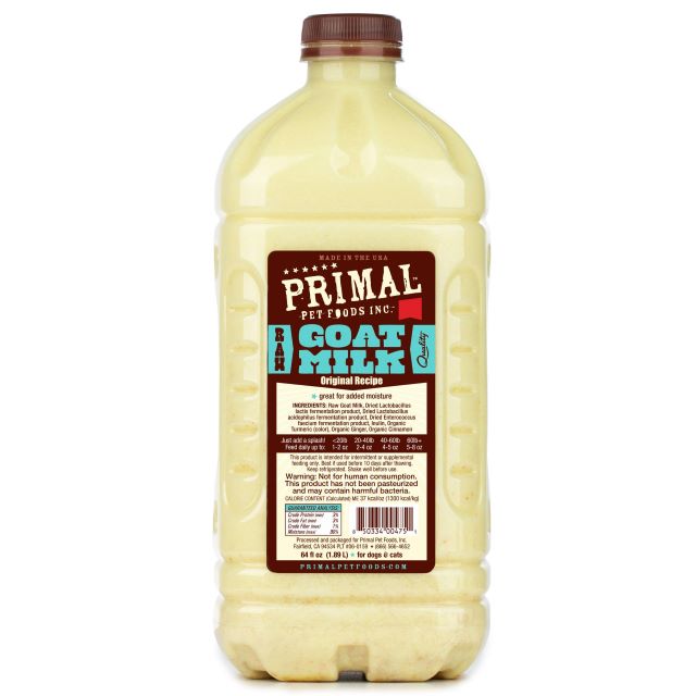 Primal Raw Goat Milk for Dogs and Cats