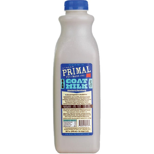 Primal Raw Goat Milk Blueberry Pom Burst for Dogs and Cats 32-Oz.