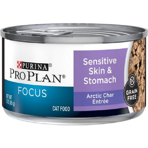 Pro Plan Sensitive Skin & Stomach Grain Free Arctic Char Entree Cat Food 24 / 3 oz