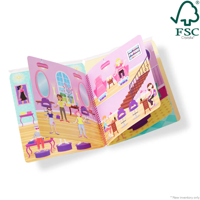 Melissa & Doug Puffy Sticker Activity Book - Day of Glamour