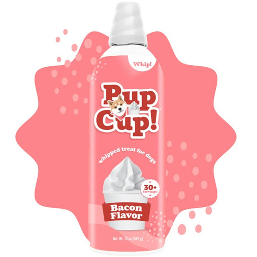 Pup Cup Frozen Whipped Cream Treat for Dogs, Bacon Flavor