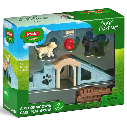 Schleich Adventure Fun for Little Puppies Play Set
