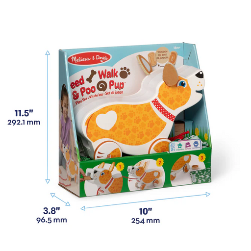 Melissa & Doug Feed, Walk & Poo Pup Play Set