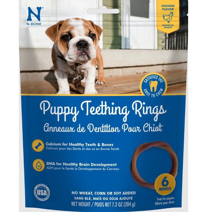 N-Bone® Puppy Teething Rings Chicken Flavor - Pack of 6