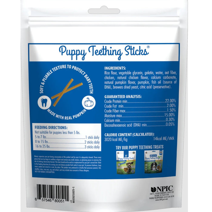N-Bone® Puppy Teething Sticks Pumpkin Flavor, 3.74 oz